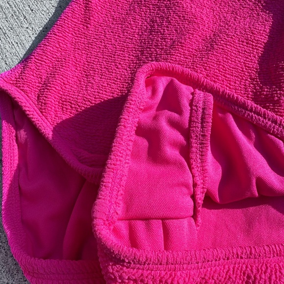 Shade & Shore  Pink Textured Swimsuit NWT - Picture 4 of 7